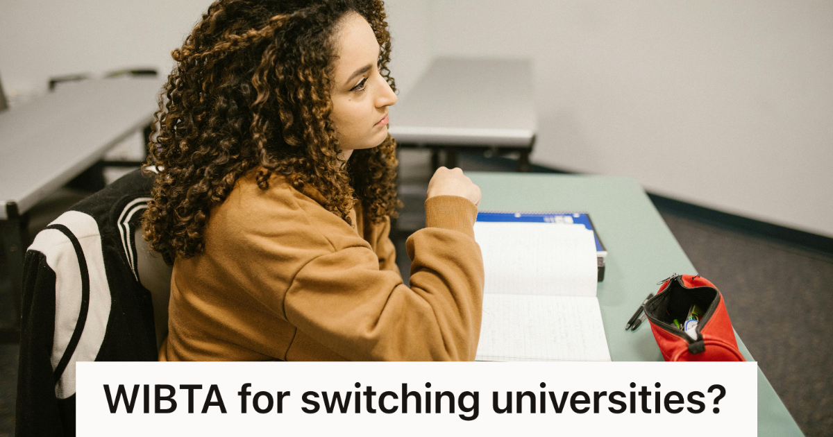 college student sitting in a lecture