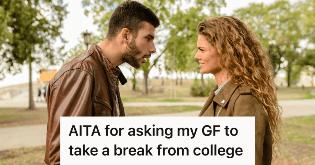 couple arguing outside