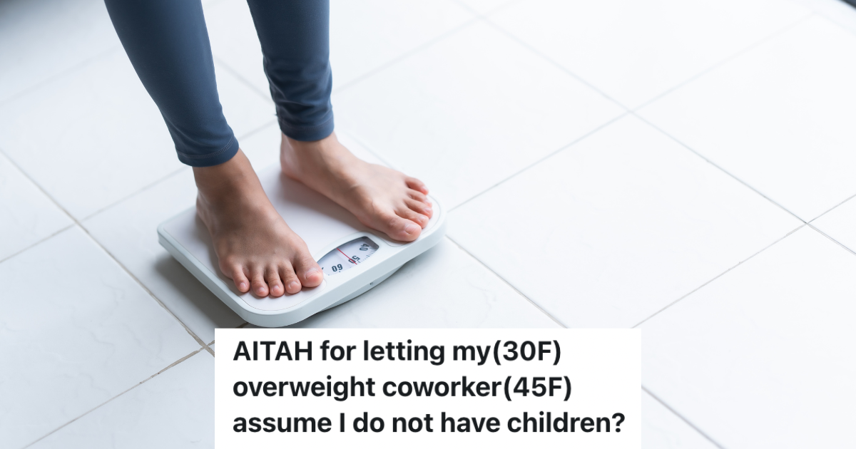 Feet standing on a scale