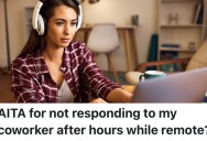 A Remote Worker Told The New Hire They’re Training That They Don’t Work Overtime, So They’ve Been Ignoring His Requests For Help After They’re Done For The Day