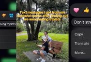 A Mom-To-Be Shared The Text Messages Her Husband Sent Her After He Found Out She’s Having Triplets