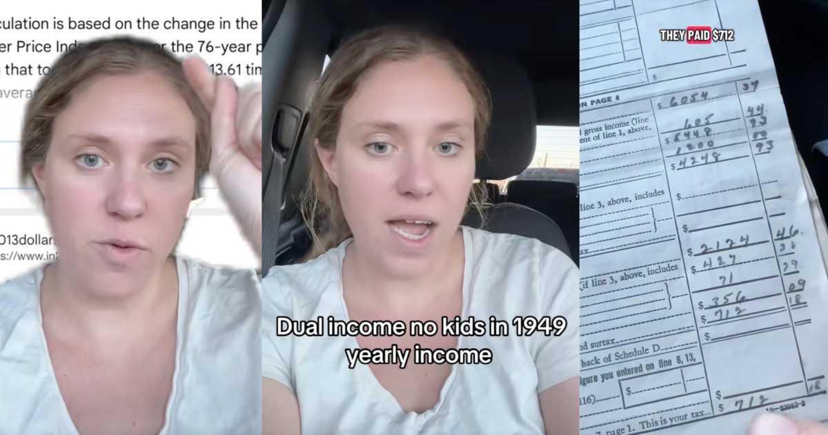 woman talking about her grandparents