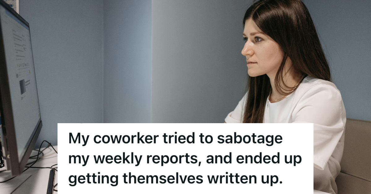 Meticulous Office Worker Noticed Her Work Was Being Sabotaged, So She Tracked The Edits And HR Caught A Jealous Coworker Red Handed employee working at her computer