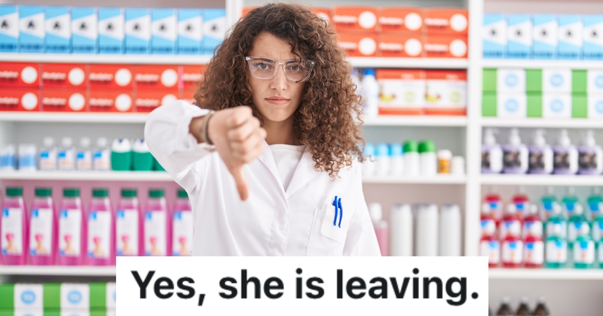 woman in a pharmacy