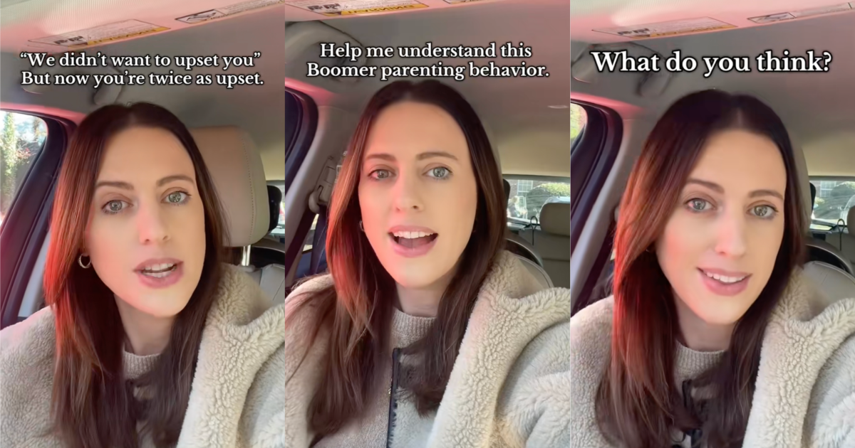 woman talking about boomers