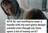 Teen Designs A Game Skin, But Feels Embarrassed Wearing It In Public, And His Mom Takes It Personally