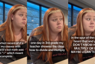 ‘I failed math every single year.’ – An Adult Who Didn’t Learn How To Do Basic Math In School Is Giving It A Shot Now