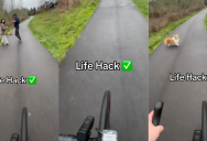 ‘Works every time.’ – A Bicyclist Shared A Valuable (And Hilarious) Tip To Get People To Move On A Trail