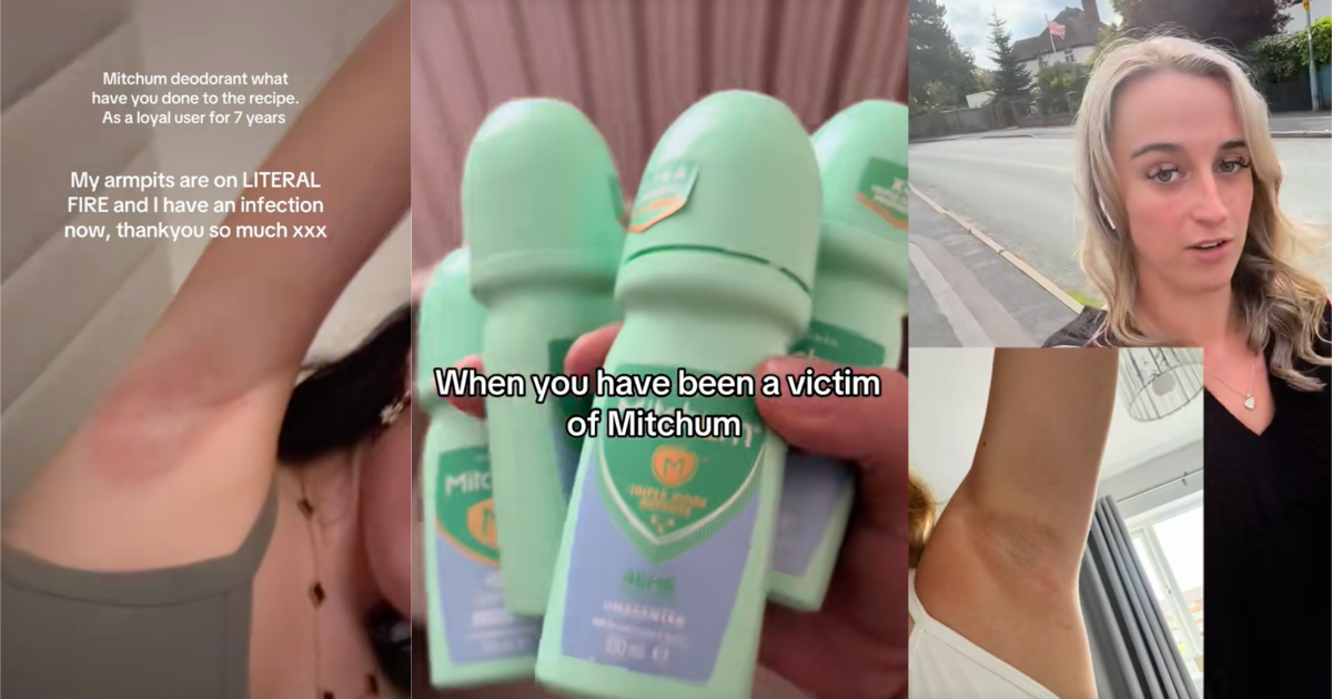 women talking about deodorant