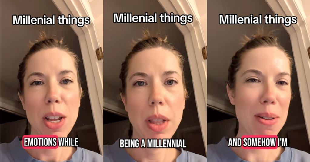 woman talking to tiktokkers