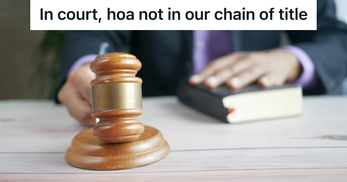 Homeowners Took A Nightmare HOA To Court, But The Trouble Making Board Hit Everyone With Liens Anyway judge banging a gavel