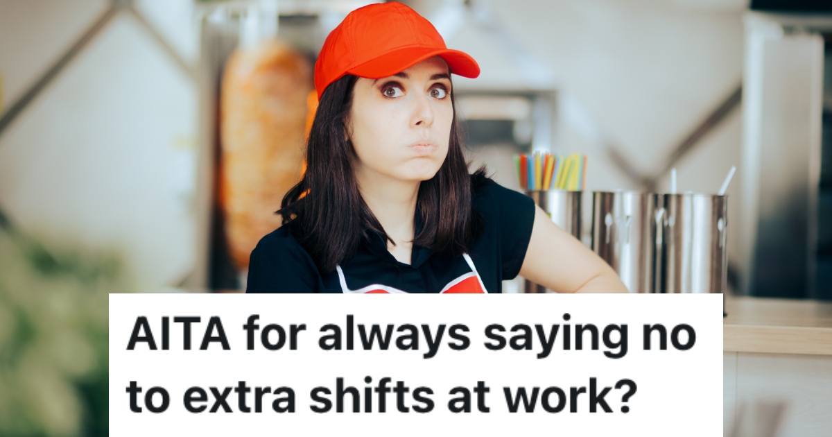 woman at a fast food job