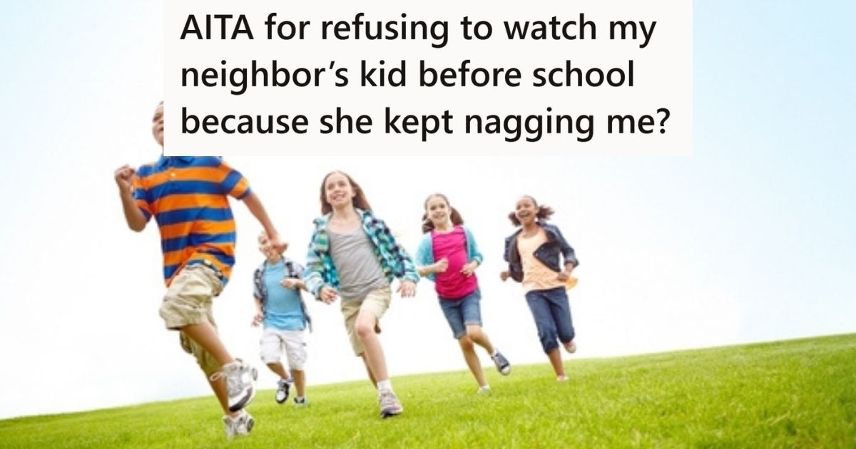 Kids running outside