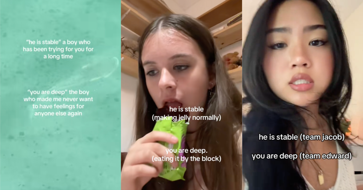 people doing a trend on tiktok