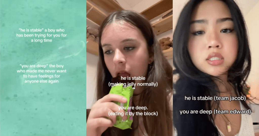 people doing a trend on tiktok