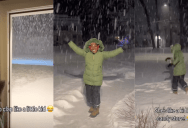 A Jamaican Mom Saw Snow For The First Time And She Reacted With Childlike Wonder