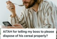 Employee’s Boss Flushed His Leftover Cereal Down The Customer Restroom Toilet, So Employee Was Finally Forced To Speak Up To Save The Store’s Reputation