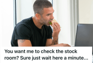 Employee Was Pressured By An Entitled Customer To Look For A TV That Didn’t Exist, So He Used The Time To Take A Full Lunch Break Instead