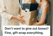 Bargain-Hunting Reseller Was Told No Boxes Were Available, But Customer Service Quickly Reconsidered When She Asked Them To Gift Wrap Every Single Item