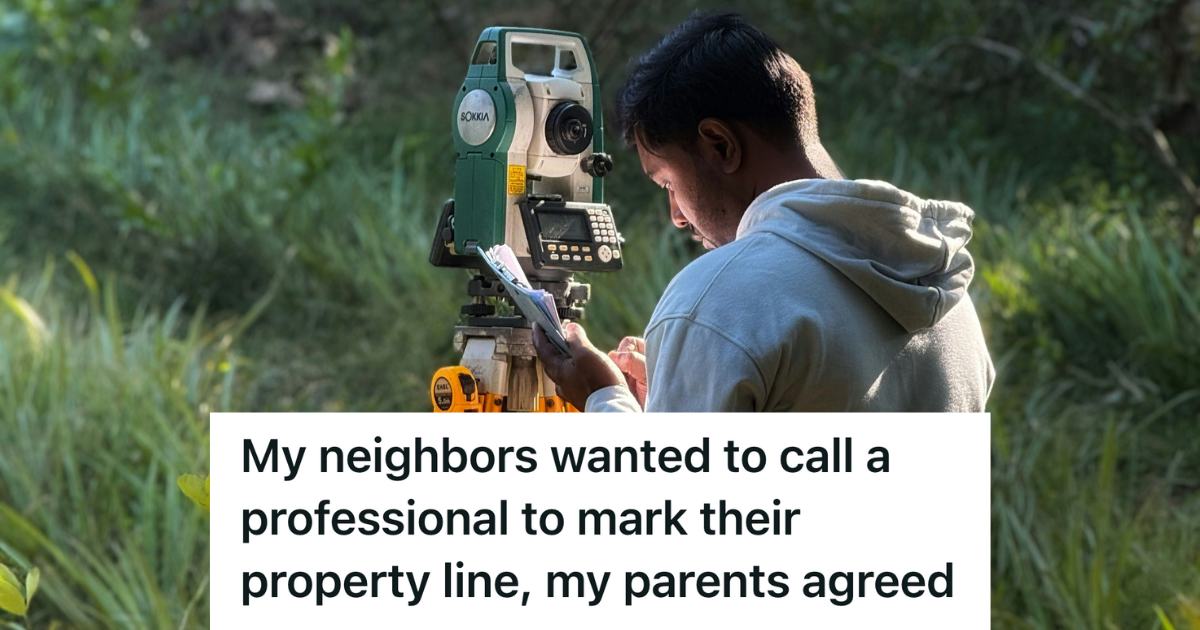 man in grey hoodie conducting land survey