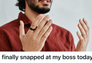 Retail Employee Finally Snapped At A Busybody Manager, But One Blunt Sentence Silenced Him Instantly