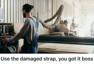 Cautious Factory Employee Flagged A Damaged Safety Strap, But When The Manager Forced Him To Use It Anyway, The Strap Snapped And The Boss Got Fired