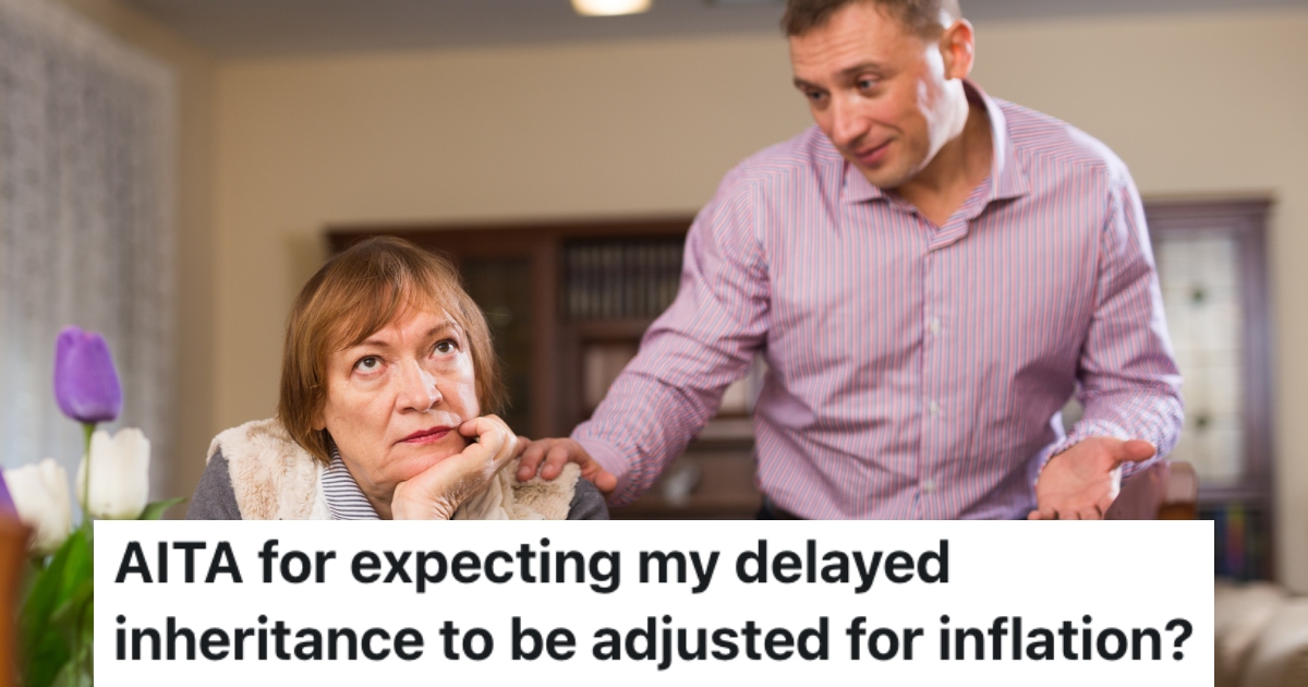 man talking to his mother