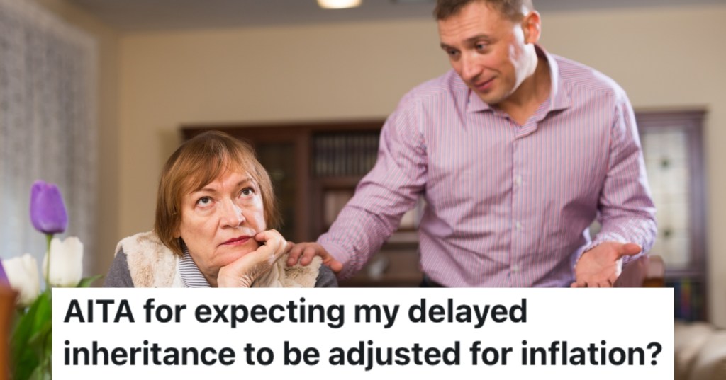 man talking to his mother
