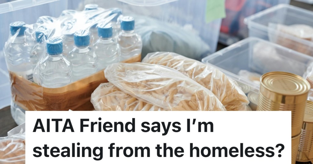 food for food bank packaged up