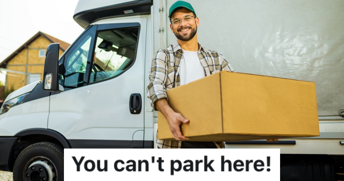 man holding a package