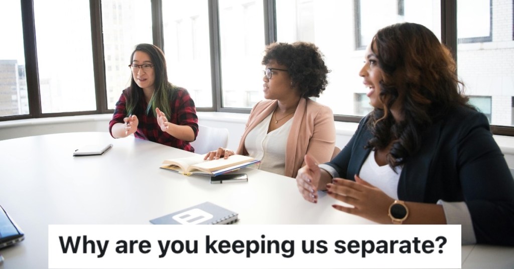 female employees in a meeting