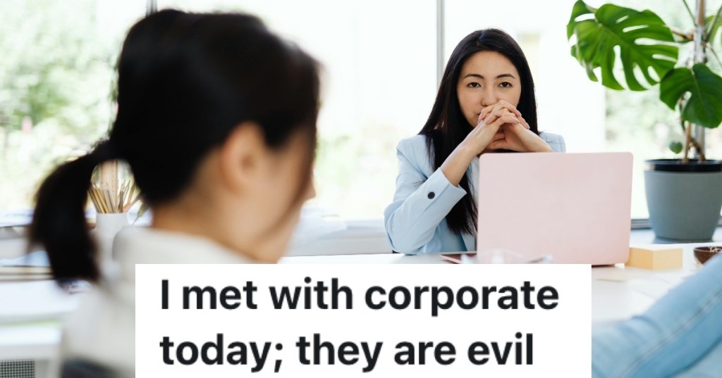 woman annoyed at work