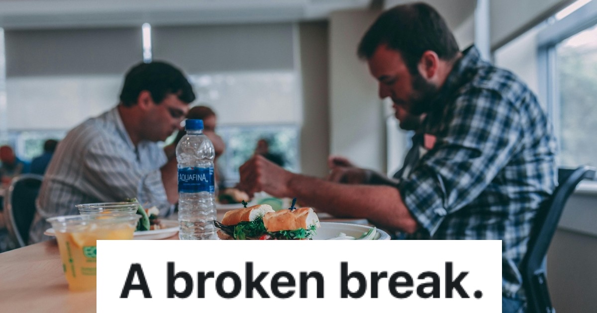 men having lunch together