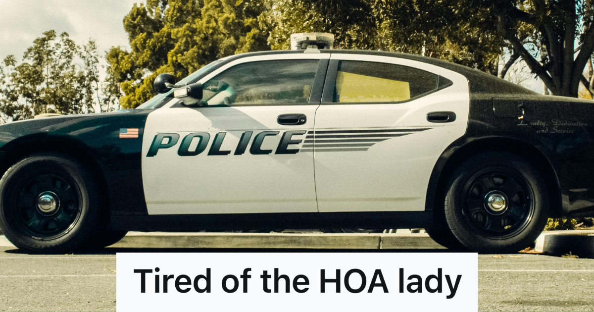 police car parked on the street