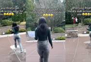 ‘When your realtor will literally walk across water for you.’ – A Realtor Thought She Was Walking On A Backyard Patio, But It Ended Up Being A Hilarious Misstep