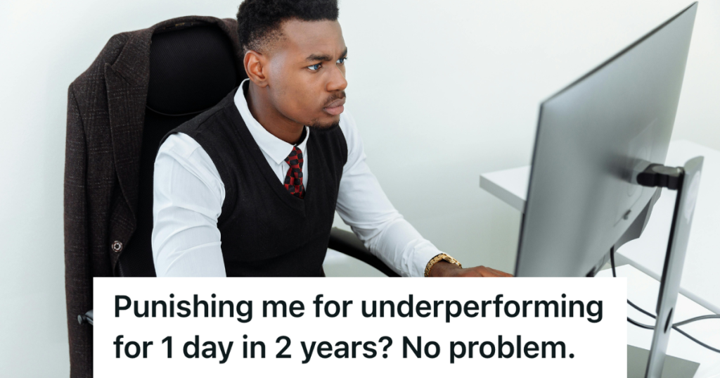 professional employee working at his computer