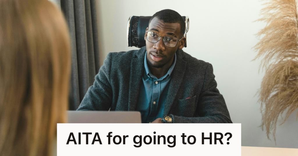 professional man talking to HR