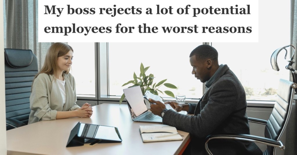 professional woman at a job interview