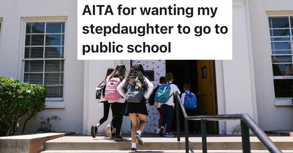 kids walking into school