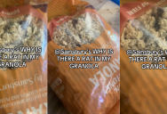 A Woman Got Grossed Out When She Saw Something Moving Around In Her Bag Of Unopened Granola