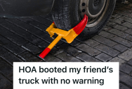 New Tenant Moved Into An HOA Community Without Receiving The Rules, So His Guest’s Truck Got Booted Overnight And Left Him Paying For A Violation He Never Knew Existed