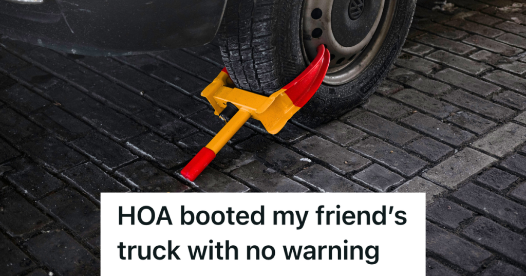 red and yellow tire clamp