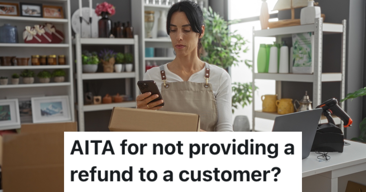 woman looking at her phone