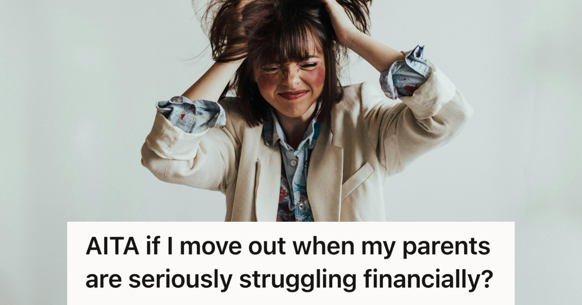 stressed woman pulling her hair