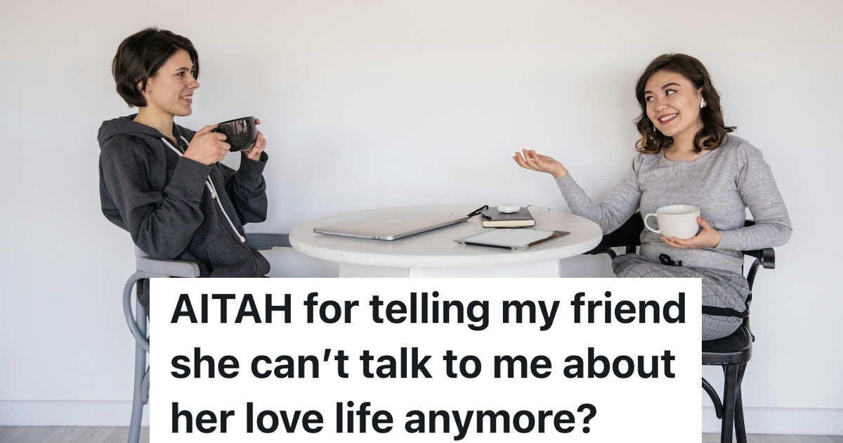 two women talking over coffee