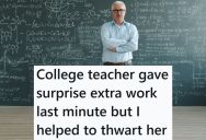 Teacher Forced All The Students To Turn In Work That Was Supposed To Be Optional, So One Student Took Advantage Of Bad Computer Security And Helped Each Student Pass