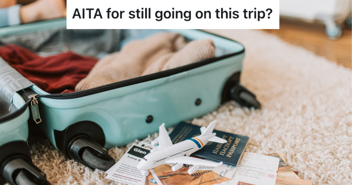 open suitcase with travel accessories on the floor.