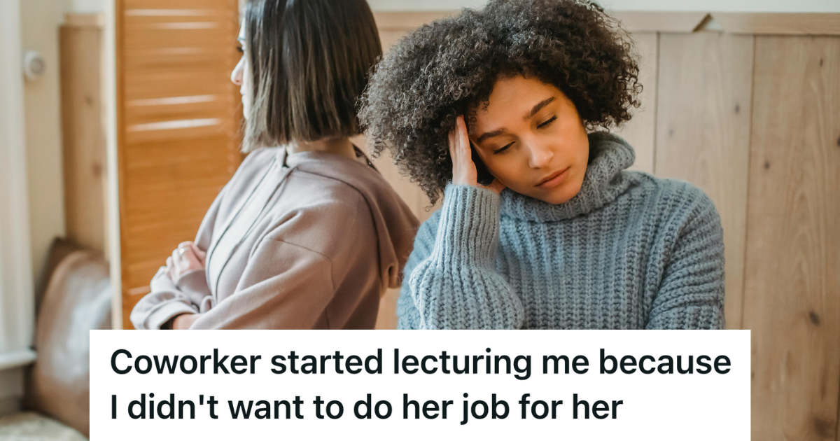 two women annoyed at each other