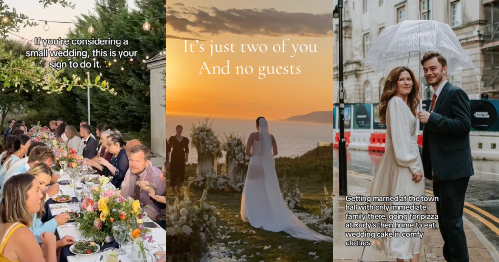 people at different weddings