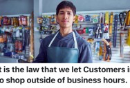 A Customer Demanded To Be Let Into A Store After It Was Closed For The Night, But The Employees Were Definitely Not Having It